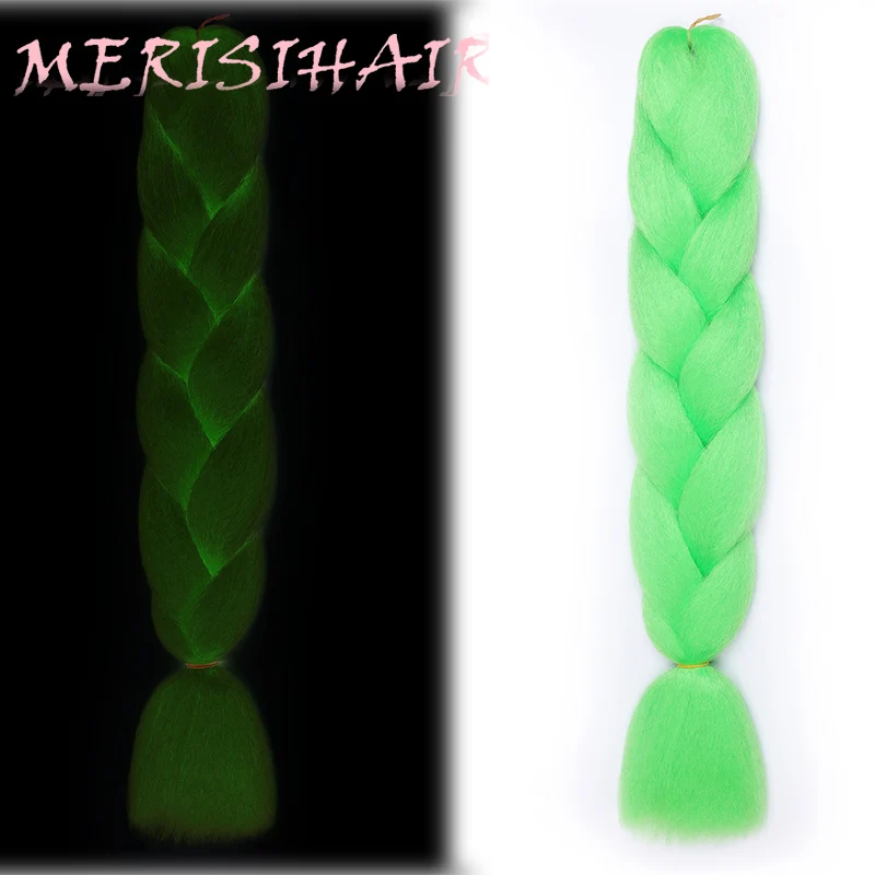 MERISIHAIR, 24 дюйма, огромные косички, длинные, Омбре, Джамбо, синтетические плетеные волосы, вязанные крючком, блонд, розовый, синий, серый, волосы для наращивания, африканские