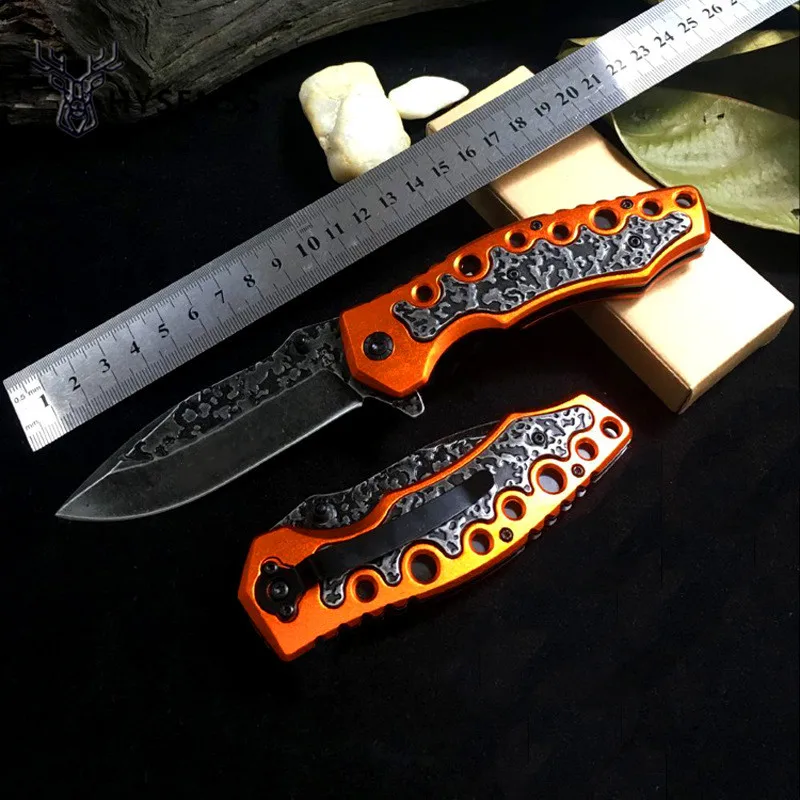 Hysenss 440C 57HRC Лезвие высокой твердости тактический складной нож стальная ручка