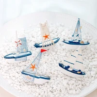 home decoration room decoration accessories solid wood sailing boat mediterranean style decorations shooting creative nautical