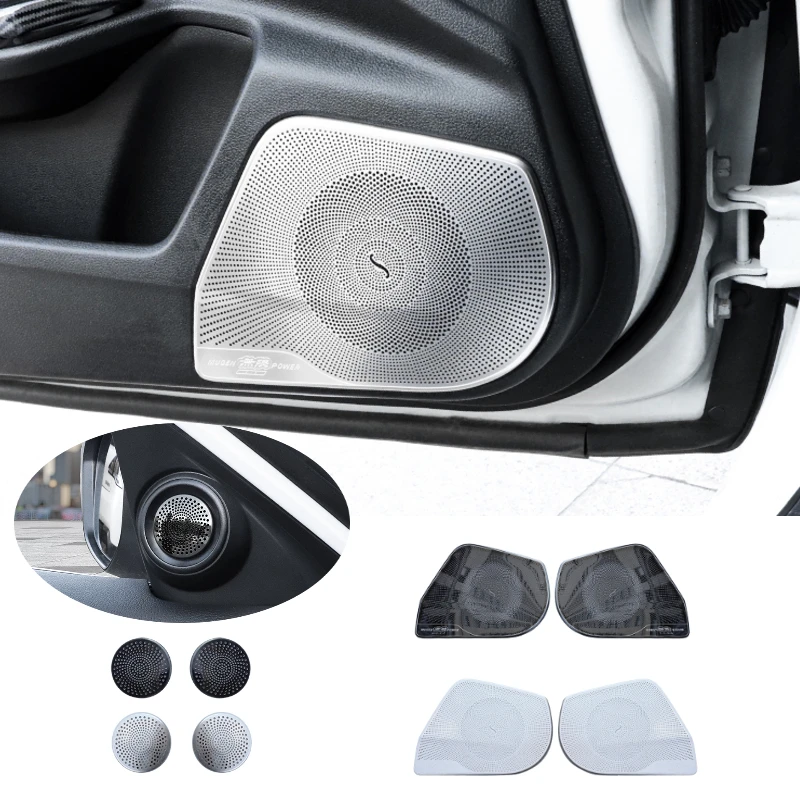 

Stainless Steel Car Front Door Audio Protective Cover For Honda 10th Civic Metal Auto Speakers Horn Frame Sticker Accessories
