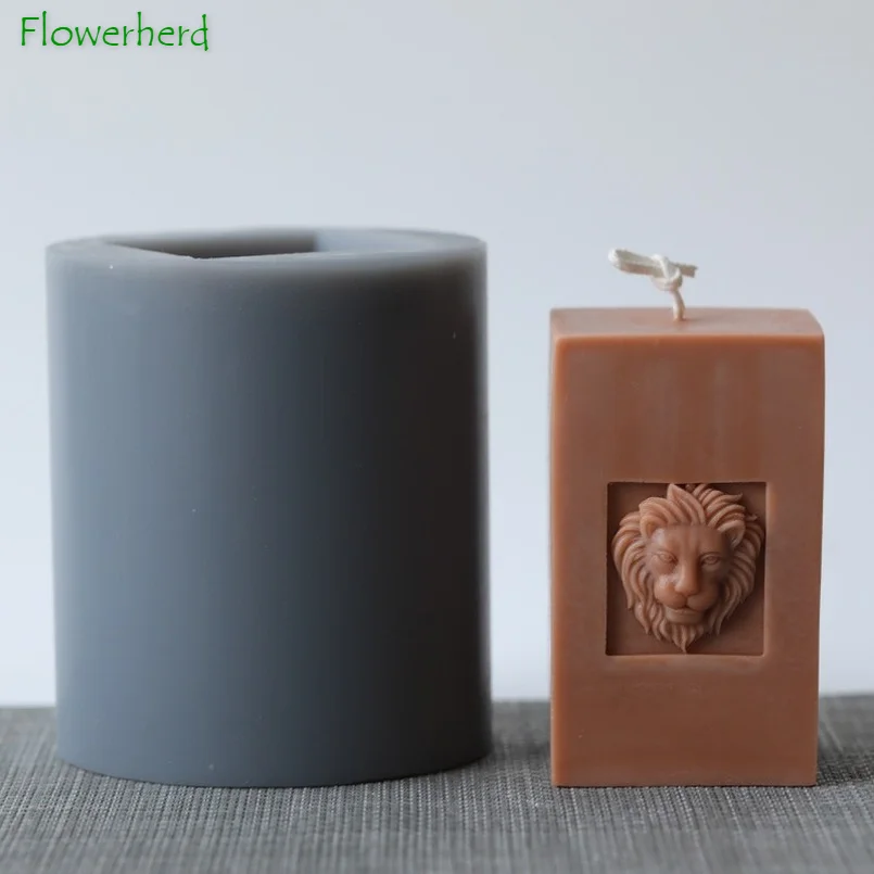 

Candle Silicone Mold Creative Candle Lion Head Molds European Style Retro Aroma Candle Decoration Candle DIY