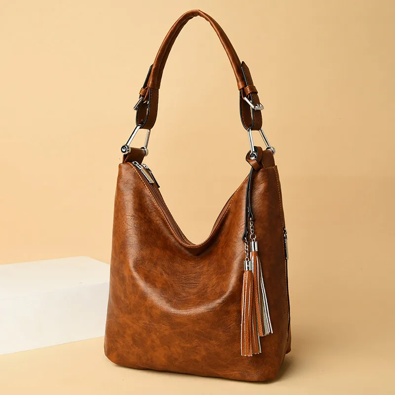 Повседневные женские сумки через плечо с кисточками роскошные дизайнерские для