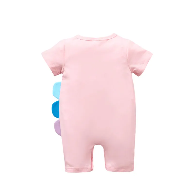 

Toddler Baby Summer Romper Cartoon Print Short Sleeve Crew Neck Jumpsuit Shorts