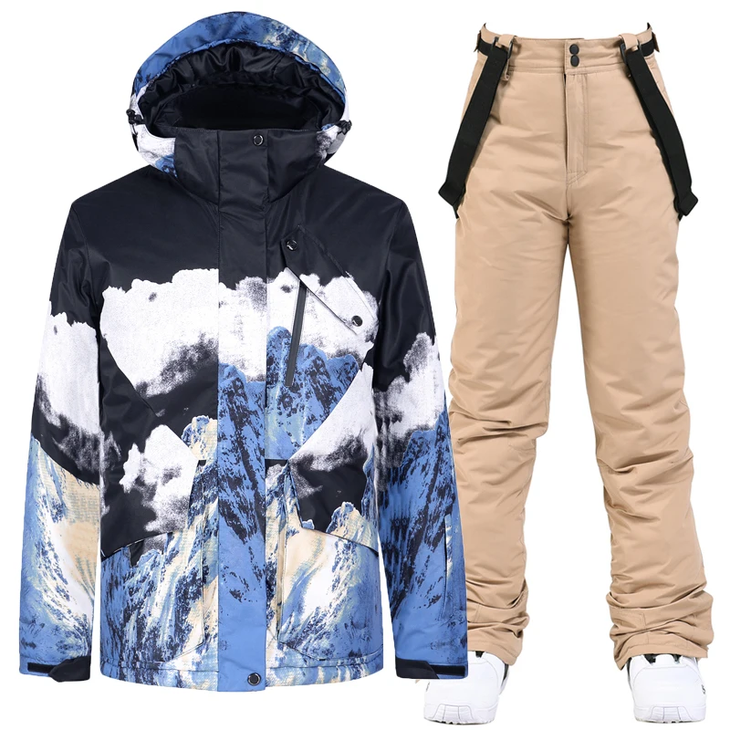 Куртка зимняя мужская для лыж и сноуборда ветрозащитная водонепроницаемая |