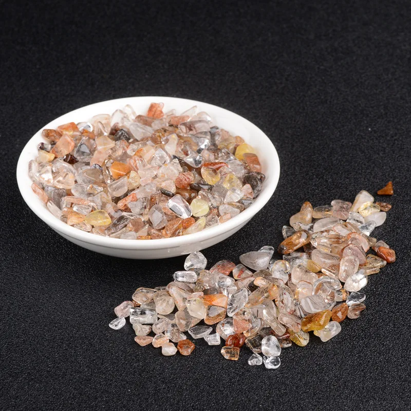 

100g Natural Copper Crystal Quartz Gravel Reiki Healing Lucky Mineral Stone Chakra Stones Home Fish Tank Decoration