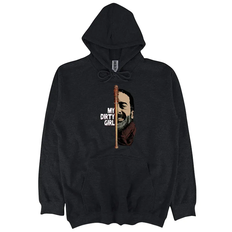 

Прямая поставка, Мужская Осенняя толстовка с капюшоном Ходячие мертвецы, Negan Lucille shubuzhi, модная Толстовка в стиле хип-хоп, повседневный свитшо...