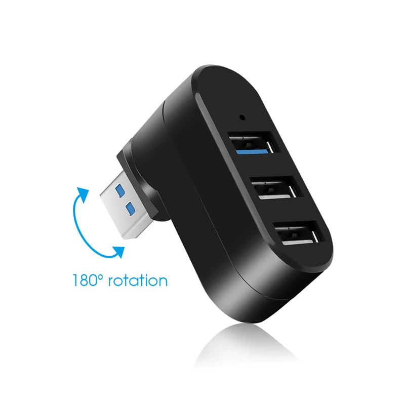 Usb хаб 3 0 адаптер поворот высокое Скорость U диска читатель сплиттер Порты USB 2 для
