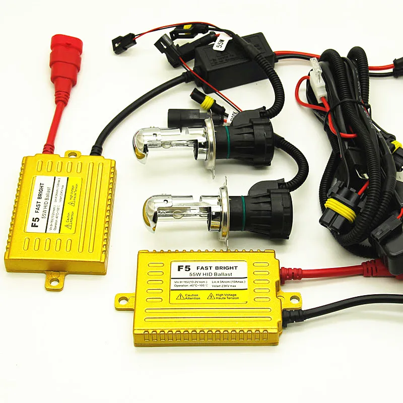 AFAECAR 12V H4 HI LO луч h4-3 комплект ксеноновых фар, Высокопрочная конструкция 4300k 6000k 8000k фар