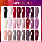 Рождественский набор гель-лаков UR SUGAR, розовое золото, блестки, гибридные отмачиваемые полуперманентные гель-лаки Varnishe, набор для маникюра