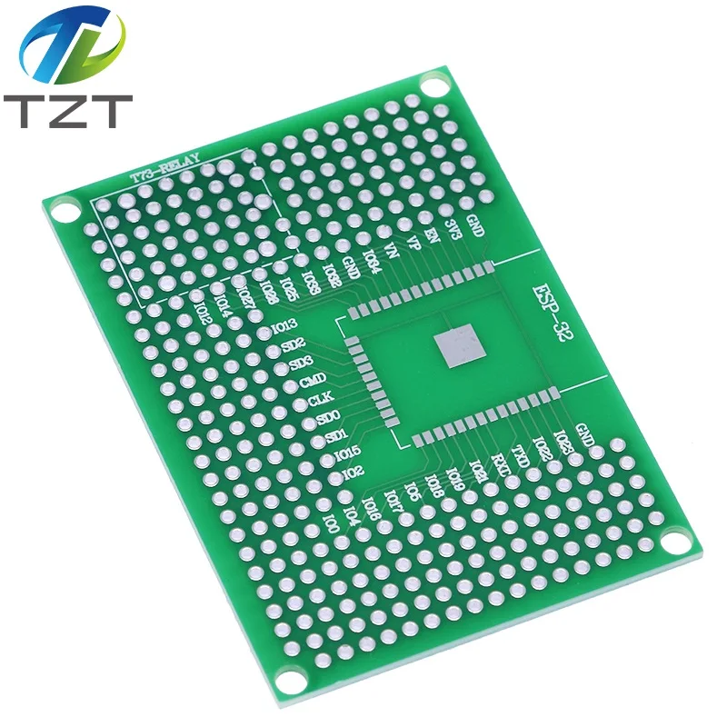 Двухсторонняя Прототипная печатная плата 5x7 см макетная для реле Arduino ESP8266 Wi-Fi Φ