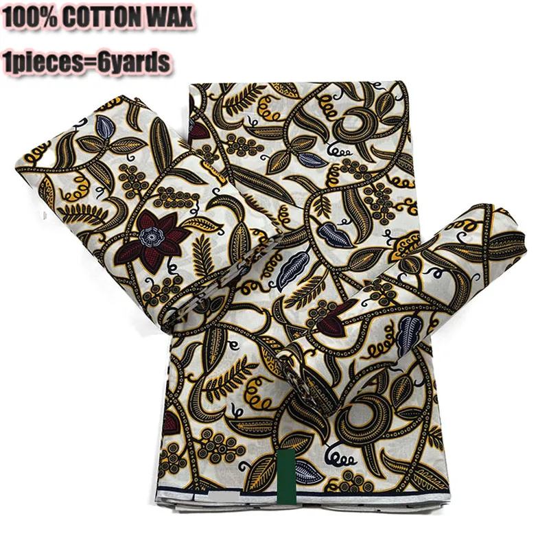 2021 ткань с Африканским восковым принтом из Анкары 100% хлопок в нигерийском стиле