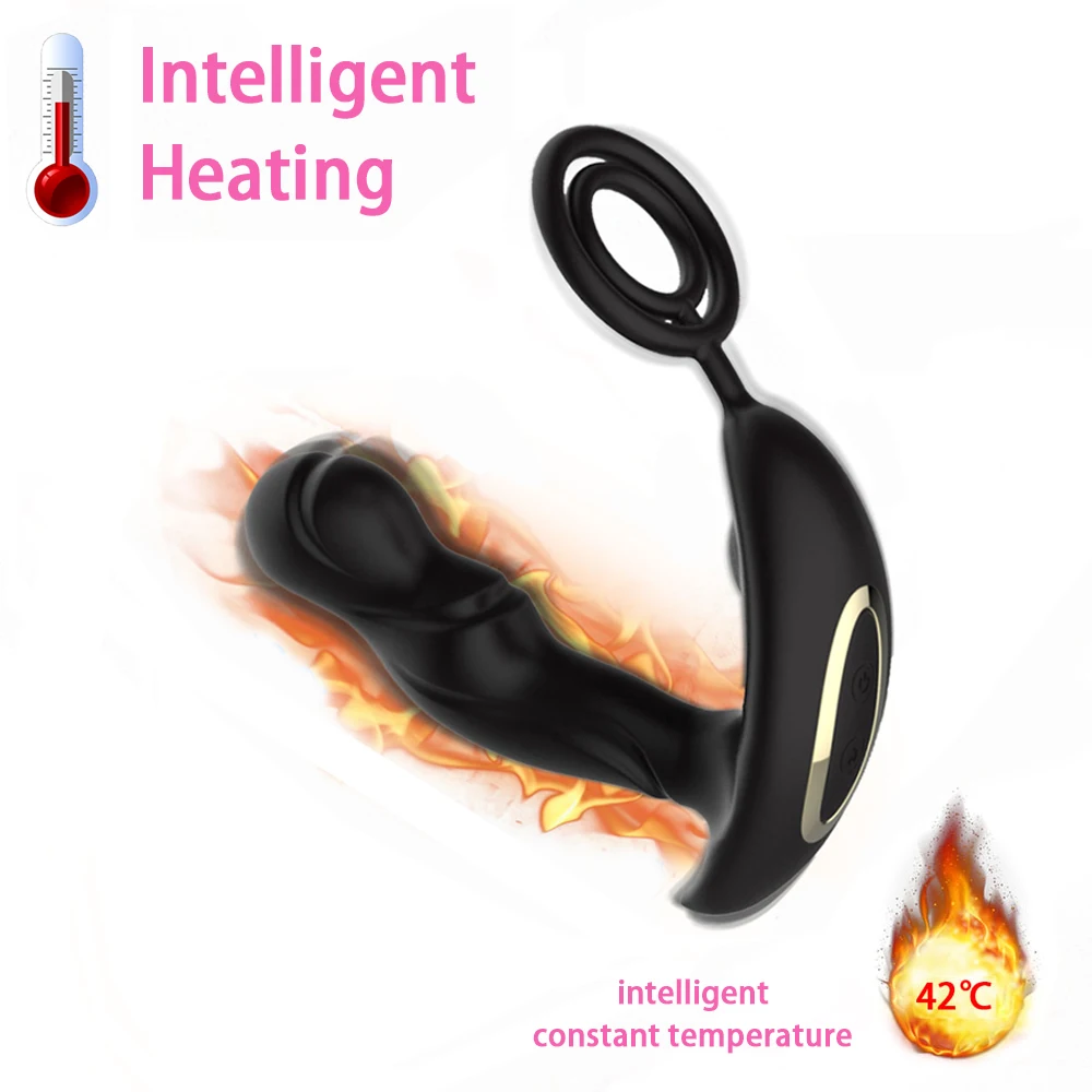 Вибрирующее кольцо с USB-зарядкой Мужская секс-игрушка нагревательный массажер