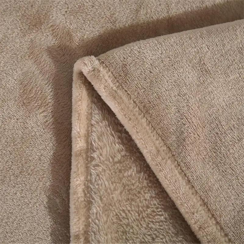 

Bedspread For Sofa Bedroom Solid Throw Blanket Flannel Fleece Super Soft Blankets Warm Fluffy Bed Linen Gray