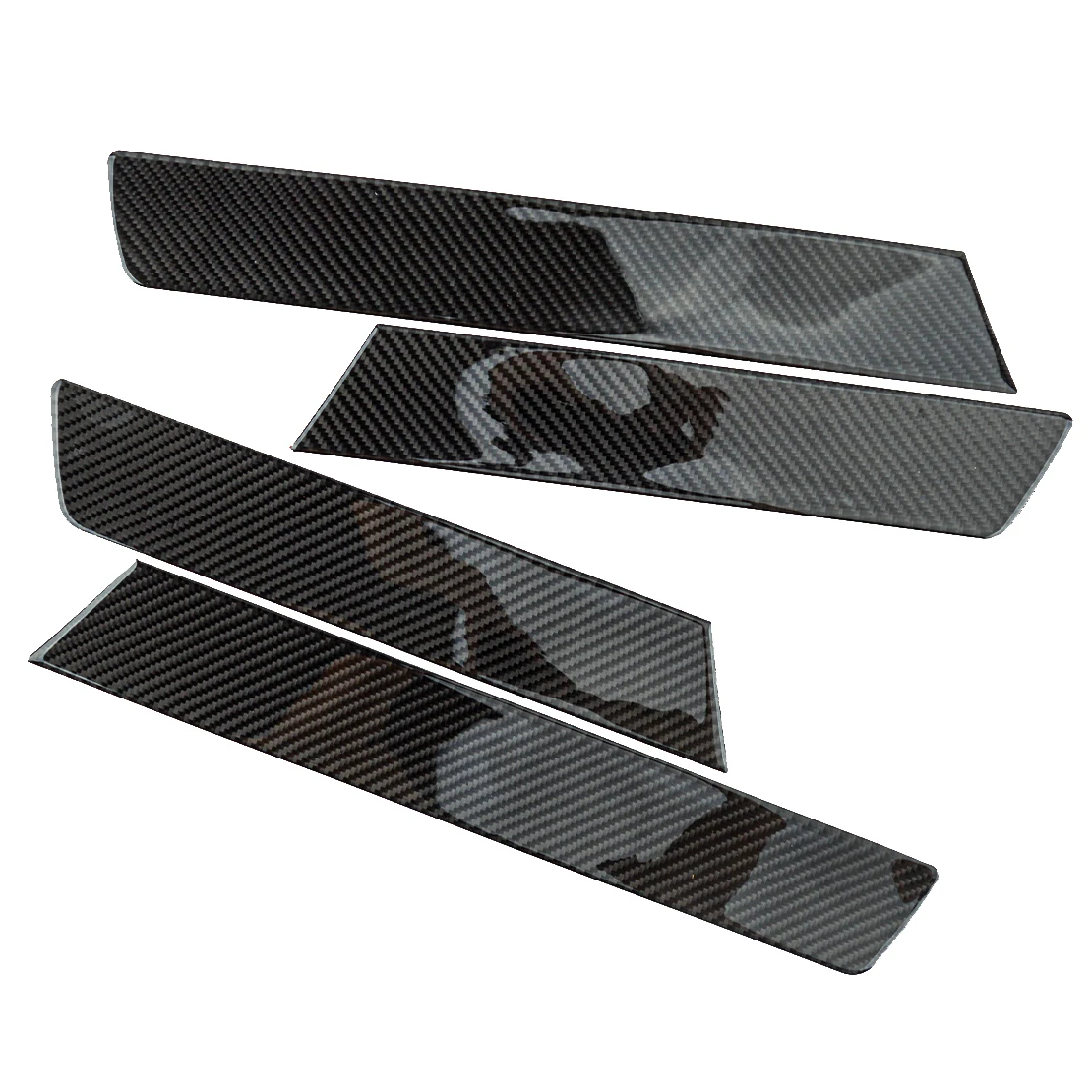 

4 шт./компл. Черная внутренняя крышка дверной панели из углеродного волокна, отделочная лента, аксессуары, подходят для Honda CR-V 2007 2008 2009 2010