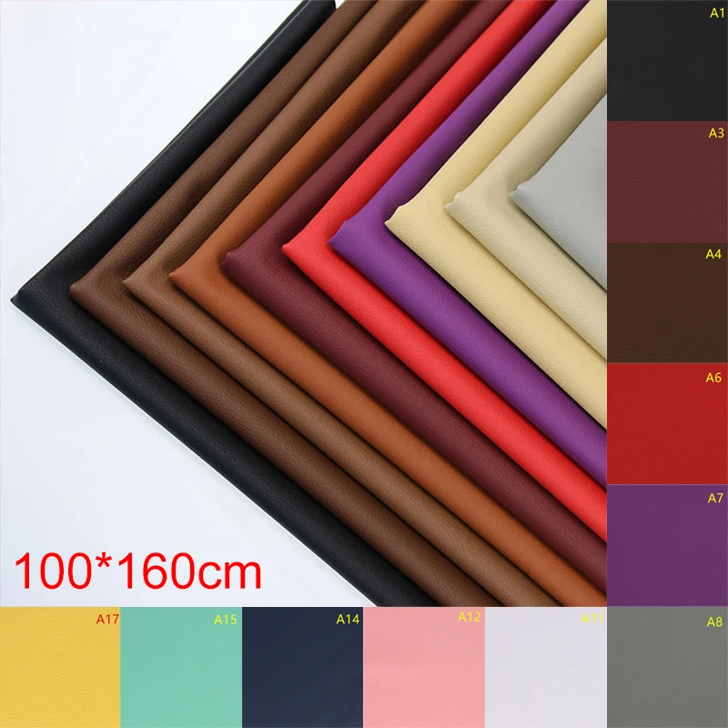 Поливинилхлоридная кожа с узором Личи синтетическая ткань из искусственной кожи