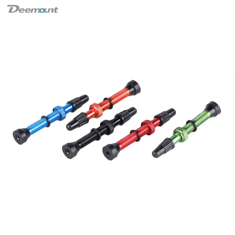 Deemount 1 пара ЧПУ анодированный Presta клапаны для MTB дорожный велосипед бескамерные шины 60 мм сплав стволовых латунный сердечник много цветов