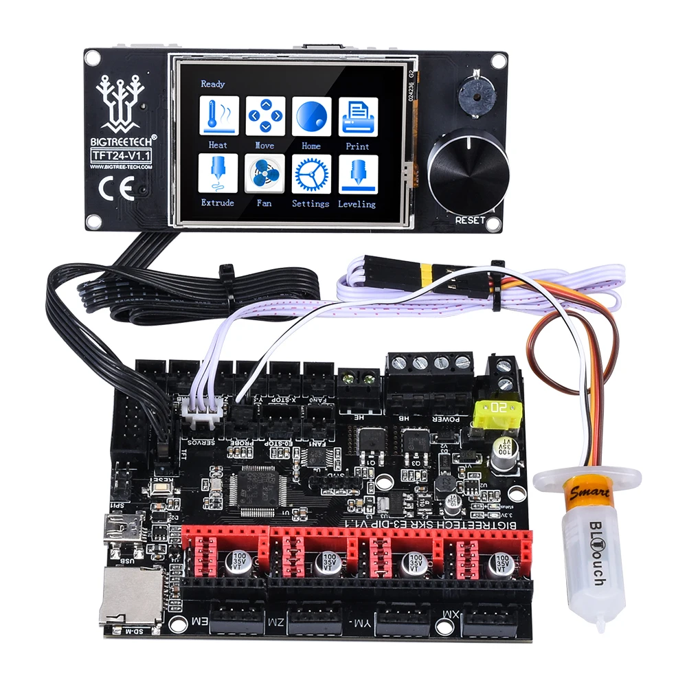 BIQU BIGTREETECH SKR E3 DIP V1.1 32 битная плата управления с TMC2208 UART TMC2130 SPI драйвер для Ender 3/5 Pro