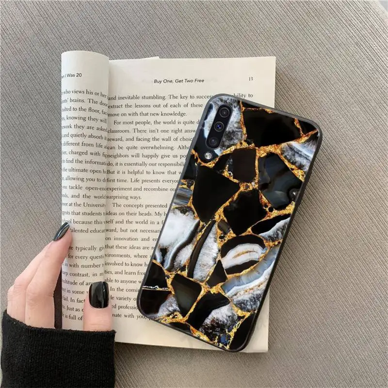 

Gold Marble Texture Granite pattern Phone Case For Samsung galaxy S 9 10 20 A 10 21 30 31 40 50 51 71 s note 20 j 4 2018 plus