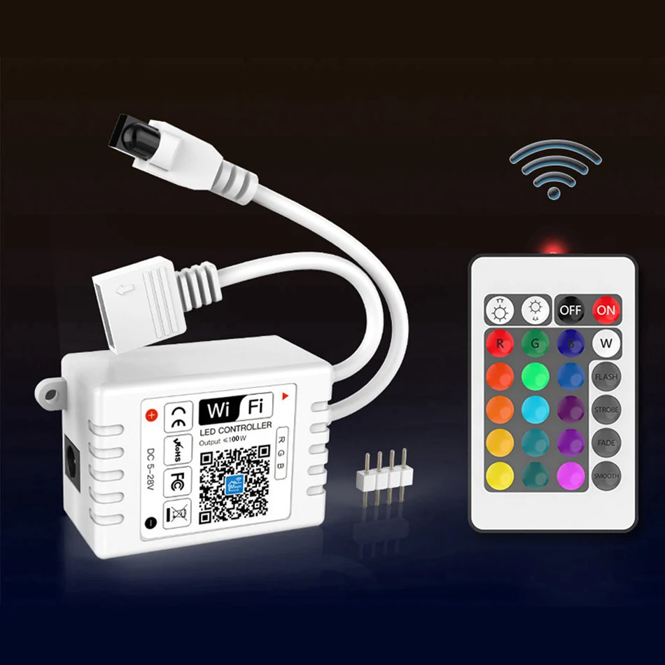 DC5V 24V RGB ленты 5050 2835 Светодиодный Wifi Управление Wi Fi светодиодный полосы ИК пульт