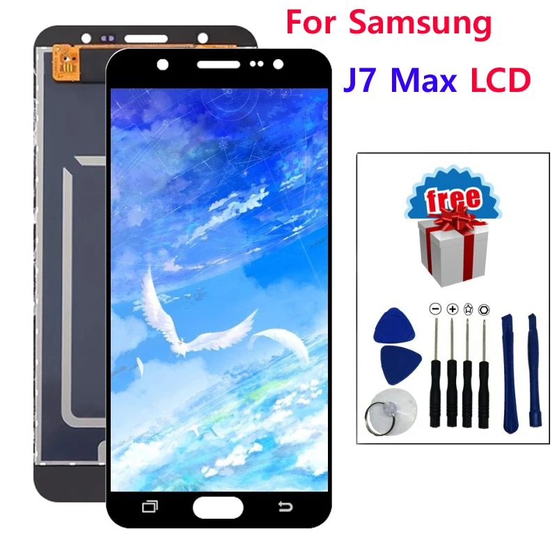 ЖК экран с дигитайзером и сенсорным экраном для Samsung Galaxy J7 MAX G615|Экраны мобильных