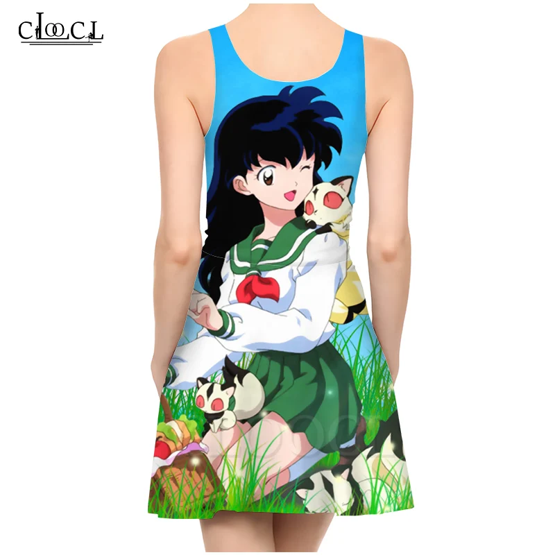 CLOOCL японское аниме инуяся 3D принт женское повседневное Модное Новое сексуальное