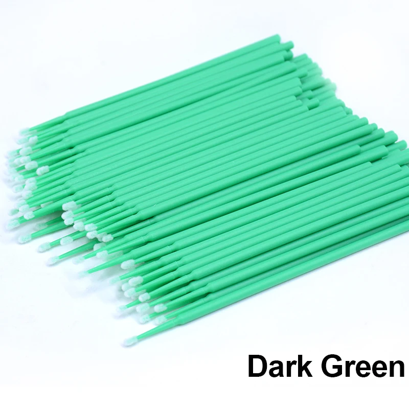 Палочки ватные OKAYLASH 100 шт./пакет для наращивания ресниц одноразовые цветные