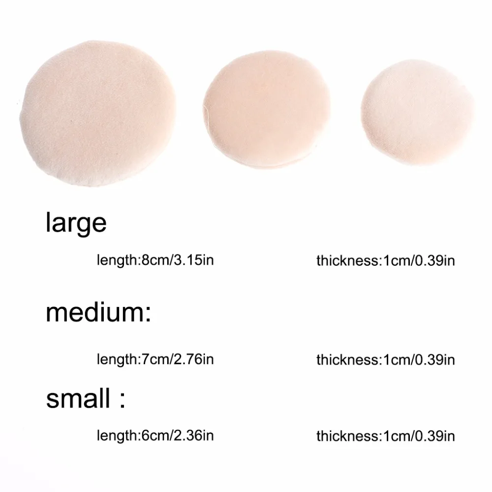 Пудра для лица и тела спонж макияжа Косметика супер мягкое очищение 3 размера |