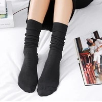 fashion womens socks autumn winter cotton thin cotton socks korean solid colored retro symptom socks absorb sweat