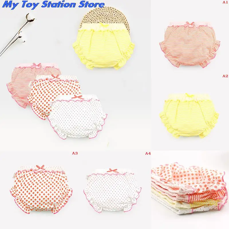 Горячая Распродажа милые трусики с оборками хлопковое нижнее белье в горошек для