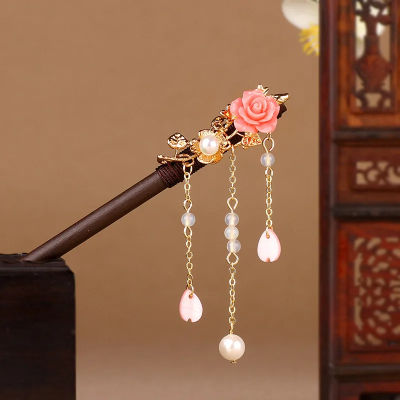 Оригинальный орнамент ручной работы шпилька для волос в старинном стиле