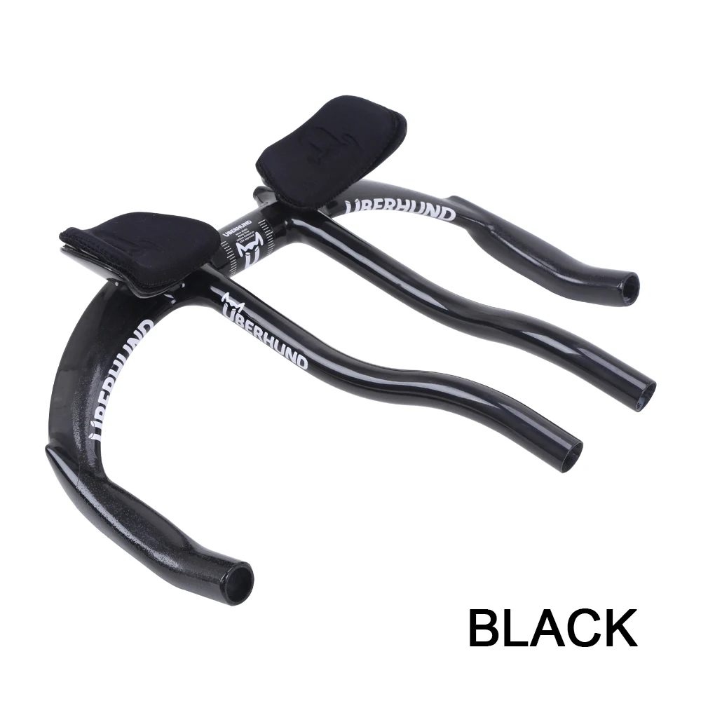 Скидка EC90 глянцевый руль из углеродного волокна для дорожного велосипеда 400x31,8 мм, углеродный удлиненный отдых, руль TT для пробного времени, велоси...