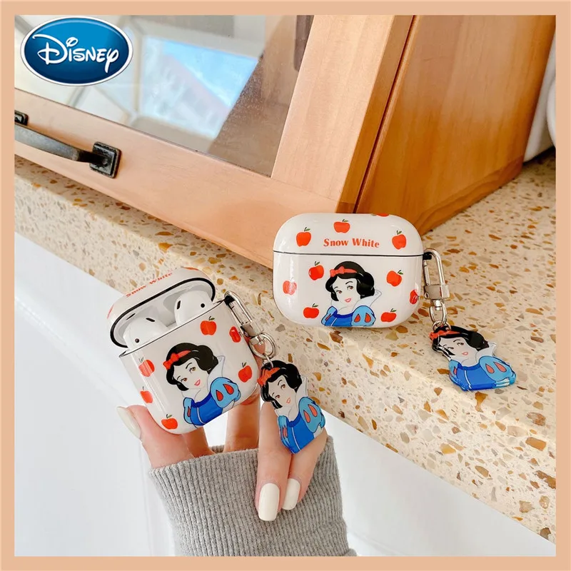 

1PCS Cute Snow White Earphone Case Airpods Pro Protective Cover Cartoon Apple Earphone Cover Soft Shell Gift Pendant