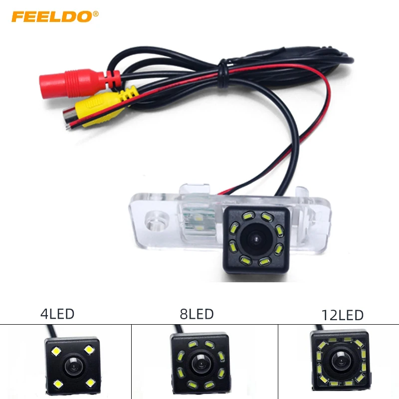 

FEELDO Special Car Rear View Camera With LED Light For Audi A3/A6 Sedan Parking Reversing Camera #AM6181