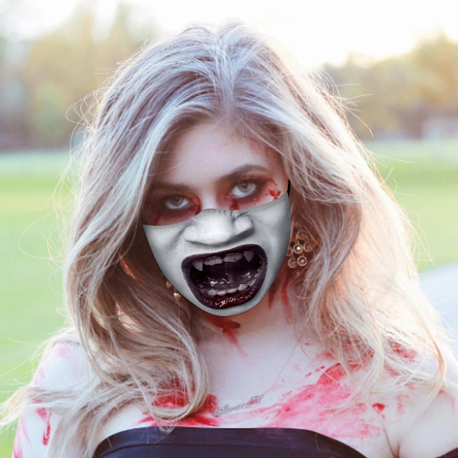 Маска на Хэллоуин Пылезащитная многоразовая маска может положить фильтрующий