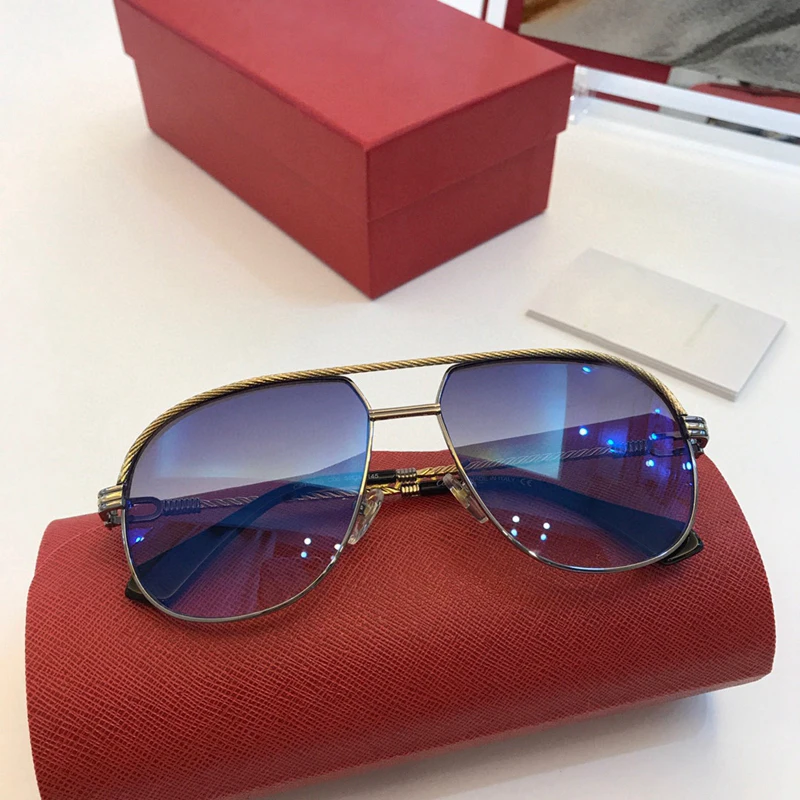 

Classic large oval frame gold metal ladies glasses CT0118S fashion men's sunglasses