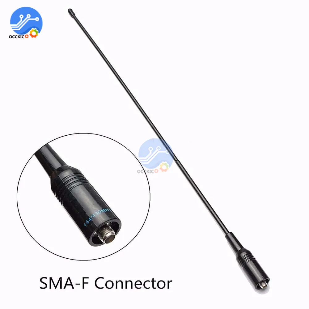 Радио антенна SMA Female 144/430 МГц двухсторонняя Двухдиапазонная 2 15 дБ 10 Вт для