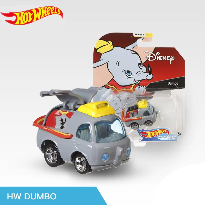 DUMBO Горячие колеса Дисней Классический Персонаж тема серийные автомобили Дональд Дак Микки Минни Пиноккио родители дети игрушки рождественские подарки GCK28 - Цвет: DUMBO