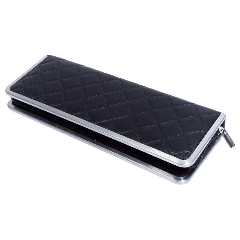 Professional Manicure Pedicure Set - 7 Piece Stainless Steel Nail Care Mani Pedi Kit With Leather Travel Case | Красота и здоровье