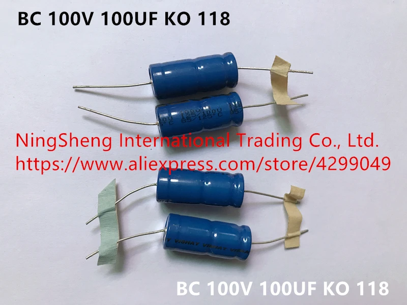 

Original new 100% BC 100V 100UF KO 118 axial firing fever cathodic cathode electrolytic capacitor (Inductor)