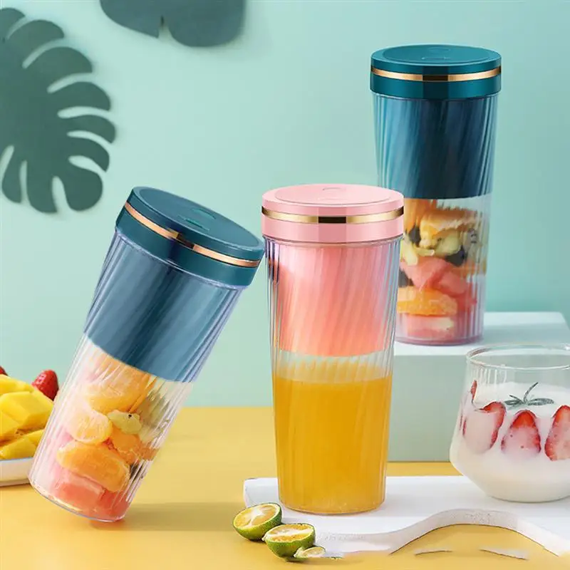 

Portable Blender Mini USB Juicer Cup Rechargeable Electric Power Mixer Bottle for Fruit Vegetable 350ml Mixing Machine withBlade