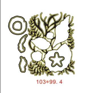 

Metal Cutting Dies and Stamps SEASHELLS Letters Scrapbooking Craft Stencil DIY Album Paper Make Template Decor Model