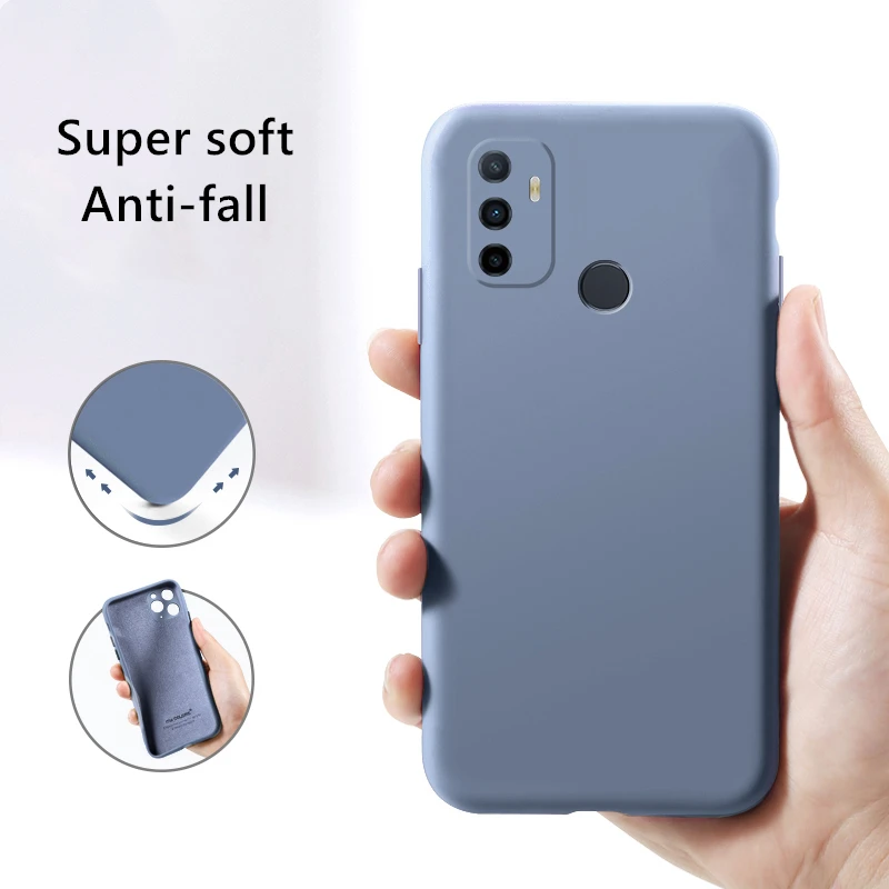 Funda de goma suave para OPPO A53, carcasa protectora de silicona para OPPO A94, A53, A94, A95, A74, A52, A72, Realme 8 Pro GT-4