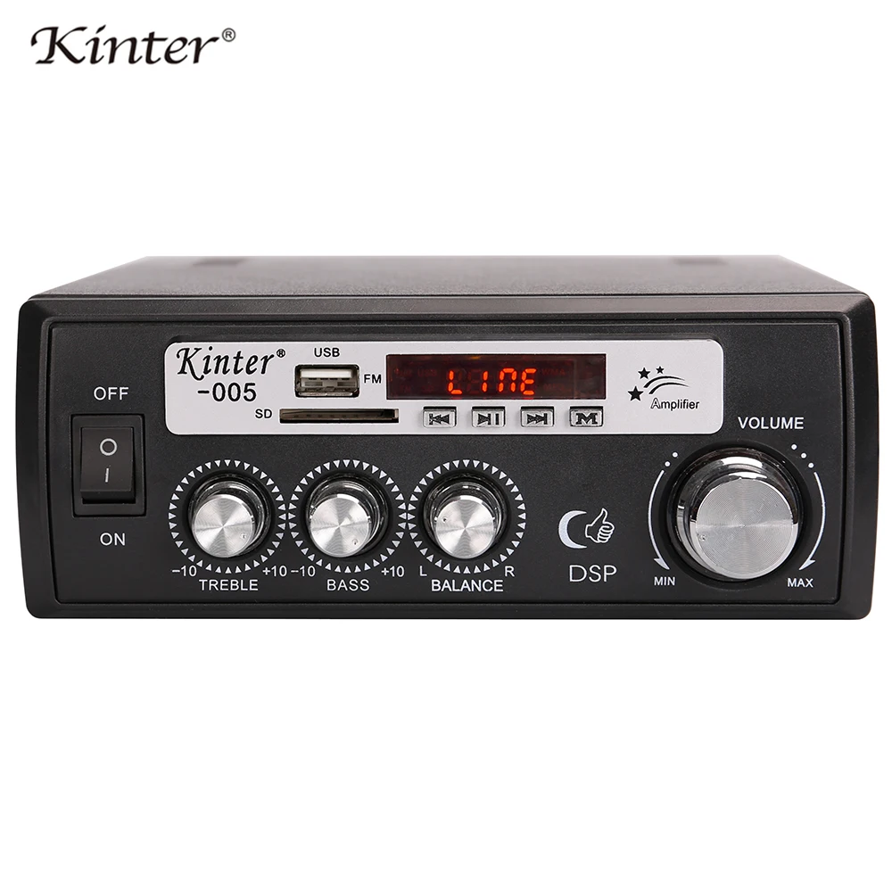 Kinter-005 hifi усилитель аудио 2.0CH 10 Вт на канал с USB SD AUX вход FM радио предложение