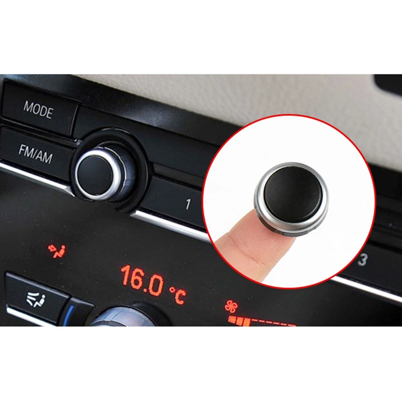 

Car Radio Switch Volume Knob CD Machine Switch Button for BMW 5 Series 7 Series X5 X6 F02 F07 F18 F15 F16 with Icon or No Icon