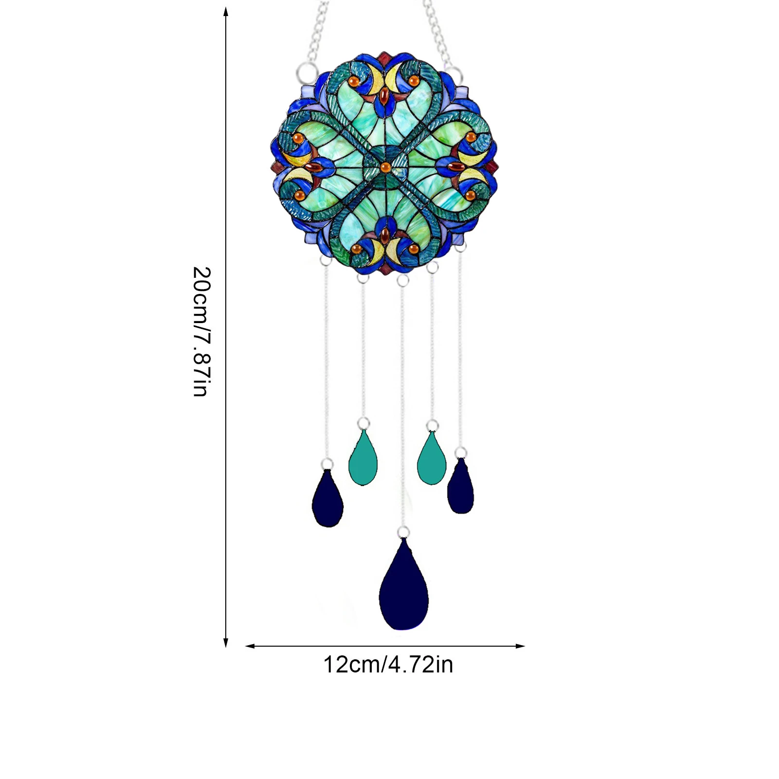 

Dropshipping American Patriotic Acrylic Wind Chimes Front Door Hanging Decoration Independence Day Wind Chimes Home Decor