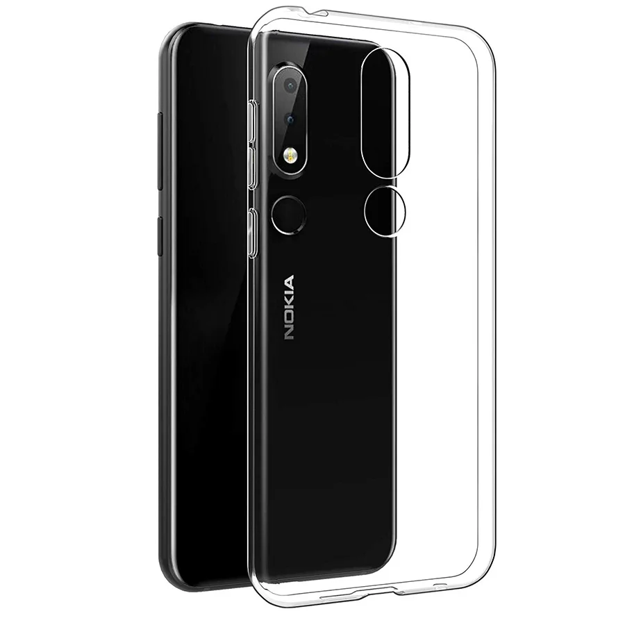 Силиконовый чехол из ТПУ прозрачный для Nokia 8 1 6 Plus 3 2 4 X71 9 PureView 7 Plus|Чехлы-накладки| |