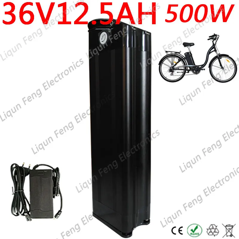 Литиевая батарея для электрического велосипеда 36 В 12 а/ч 500 Вт 8 А/ч 9 10 11 с зарядным