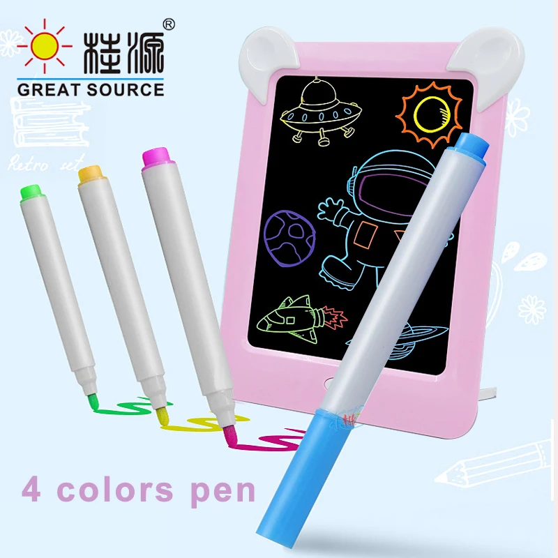 Children Light Up Drawing Pad Repead Creative Board Photo Frame Memo Pad LCD Screen (8PCS)