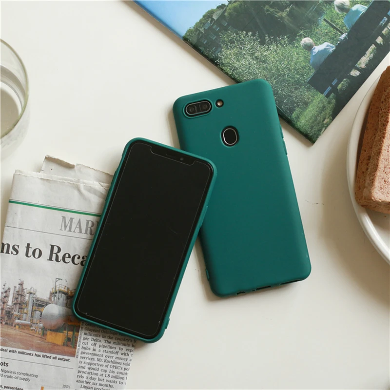 Темно-зеленый матовый чехол для телефона xiaomi redmi note 9 8 7 6 5 4 Pro 8a 7a 6A 5A Plus 4A 4X S2 9A 9C