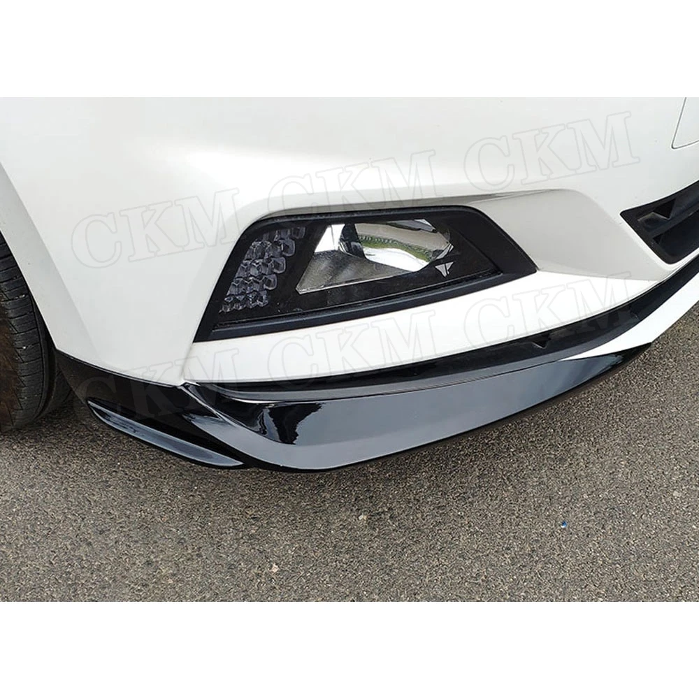 Разветвители для переднего и бокового бампера из АБС-пластика черные угольные